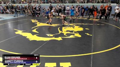 70 lbs Quarterfinal - Elijah Edmunds, Soldotna Whalers Wrestling Club vs Garrett Sturrock, Juneau Youth Wrestling Club Inc.