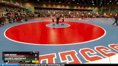 56-57 lbs Round 4 - Maverick Nightingale, Yerington Lions Wrestling vs Luke Novich, Silver State Wrestling Academy