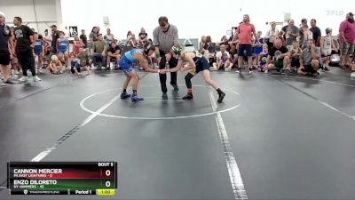 80 lbs Round 3 (4 Team) - Cannon Mercier, PA East Lightning vs Enzo DiLoreto, NY Hammers