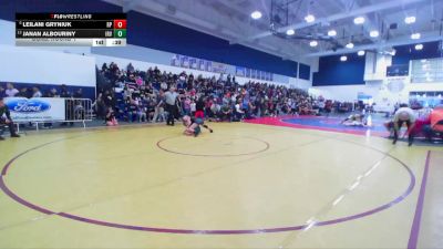 110 lbs Cons. Round 1 - Leilani Gryniuk, Riverside Poly vs Janan Albouriny, Irvine