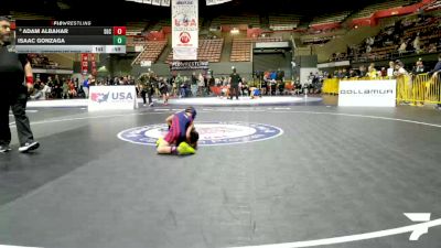Intermediate Boys - 67 lbs Cons. Round 3 - Adam Albahar, Socal Grappling Club vs Isaac Gonzaga