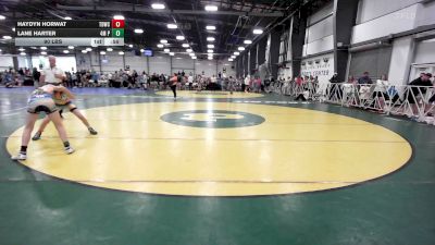 90 lbs Rr Rnd 1 - Haydyn Horwat, TDWC Maniacs Grey - MS vs Lane Harter, 4M Power - MS