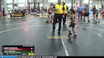 50 lbs 1st Place Match - Troy Blevins, Punisher Wrestling Company vs John Petrovcik, Baldwin Wrestling Academy