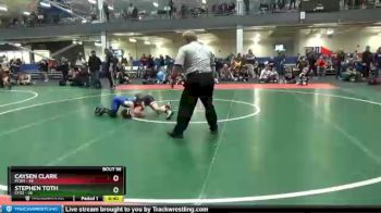 75 lbs Quarterfinal - Caysen Clark, PCW1 vs Stephen Toth, CFD2