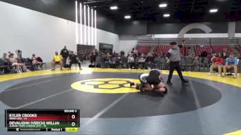159 lbs Round 3 (8 Team) - Kyler Crooks, Rebellion vs Devaughn (Veech) Williams, Junior Terps Xtreme (MY)