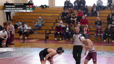 126 lbs Semifinal - Rocco Batt, St. Francis vs Alessandro Mancini, SJCI