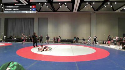 67-73 lbs Champ. Round 3 - Dixie Beasley, TN vs Aleysha Mendez, SC