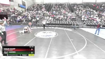 4A 135 lbs Quarterfinal - Riley Hansen, Tooele vs Hailee Sharp, Mountain Crest