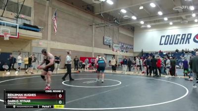 285 lbs Cons. Round 3 - Darius Mynar, Oregon State vs Benjiman Hughes, Southern Oregon