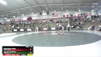 149 lbs Cons. Round 3 - Brady Schiffli, Manchester vs Brayden Deem, Indianapolis