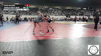 105 lbs Consolation - OLIVIA WILLIAMS, MARLOW OUTLAWS JH vs Avriella Pretty Bear, Harrah