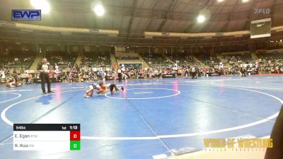 64 lbs Round Of 16 - Easton Egan, Burnett Trained Wrestling vs Rocky Ruiz, RedWave Wrestling