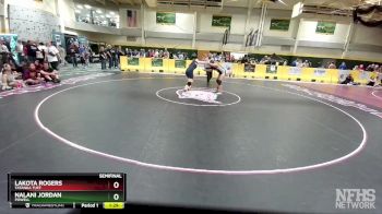 130 lbs Semifinal - Lakota Rogers, Tatanka Tuff vs Nalani Jordan, Powell