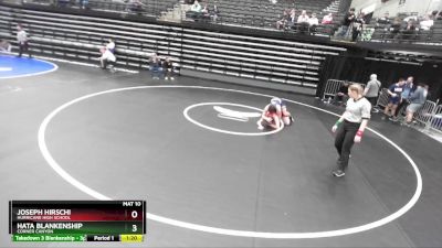 168 lbs Cons. Round 7 - Joseph Hirschi, Hurricane High School vs Hata Blankenship, Corner Canyon