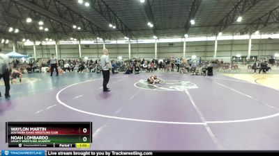 54 lbs Round 5 - Noah Lombardo, Legacy Wrestling Academy vs Waylon Martin, Southern Idaho Wrestling Club