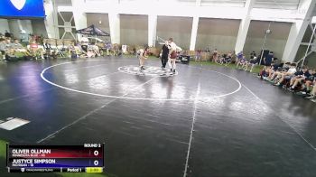 165 lbs Round 2 (8 Team) - Oliver Ollman, Minnesota Blue vs Justyce Simpson, Michigan
