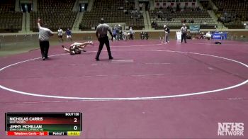 160 lbs Cons. Semi - Jimmy McMillan, John Carroll Catholic HS vs Nicholas Carris, Gulf Shores