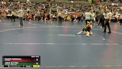 65 lbs Champ. Round 2 - Mason Marshall, DC Elite vs Crew Sutton, The Best Wrestler