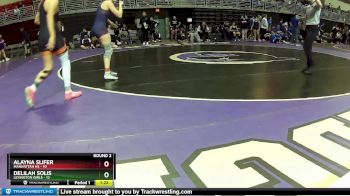 135 lbs Round 2 (8 Team) - Delilah Solis, Lexington Girls vs Alayna Slifer, Manhattan HS