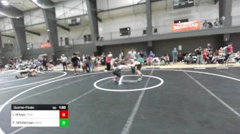 100 lbs Quarterfinal - Isaiah Hilyer, Other Team vs Forrest Whiteman, Hotshots Wrestling