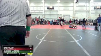 130 lbs Round 1 (10 Team) - Jacob De La Torre, Carolina Hammer Squad vs Cash Tharp, Neighborhood WC