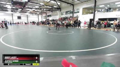 174 lbs Cons. Round 2 - Jimmy Lacey, Marian University (IN) vs Justice Goree, Manchester