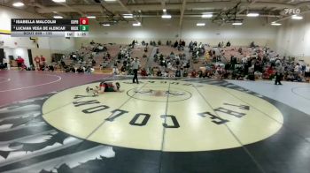 135 lbs 1st Place Match - Isabella Malcolm, Coppell Black vs Luciana Vega De Alencar, Prosper Rock Hill