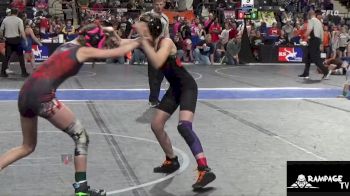 80 lbs Champ. Round 1 - Emerson Bradshaw, OZ Trojan vs Hadlei Carey, Smoky Valley