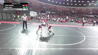 100 lbs Cons. Round 5 - Otis Canty, JJ`s Club Wrestling vs Josh Sunday, CrassTrained: Weigh In Club