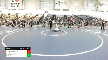 85 lbs Champ. Round 1 - Tyler Alvarez, Spencerport Jr Rangers Wrestling Club vs Carter Leavell, Bulldogs Youth Wrestling (Far Western)