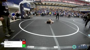 64 lbs Semifinal - Clementina Zapata, OKC Saints Wrestling vs Rhett Smith, Hinton Takedown Club