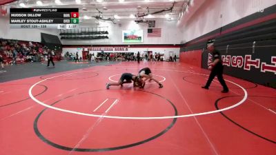 138 lbs Round 5 - Hudson Dillow, Ralston Valley vs Marley Stout-Ashley, Overland