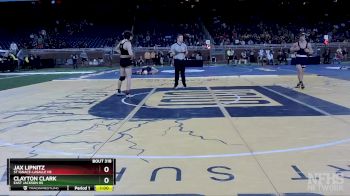 D4-157 lbs Cons. Round 3 - Jax Lipnitz, St Ignace-LaSalle HS vs Clayton Clark, East Jackson HS