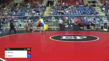 120 lbs Round Of 128 - Andrew Martin, Wisconsin vs Anthony Walker, Michigan