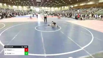 62 lbs Consi Of 8 #1 - Alayna Folsom, Willits Grapplin Pack vs Aubrey Turner, Chester