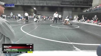 85 lbs Quarterfinal - Alfredo Vargas, SlyFox Wrestling Academy vs Beau Eck, Brawlers