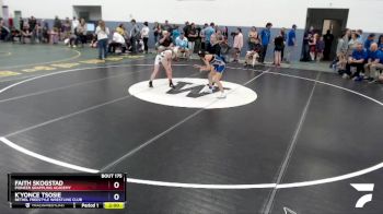 100 lbs Round 2 - K`yonce Tsosie, Bethel Freestyle Wrestling Club vs Faith Skogstad, Pioneer Grappling Academy