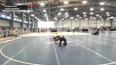 132 lbs Consi Of 32 #1 - Valencia Allen, VA vs Isabelle Boisvert, NH