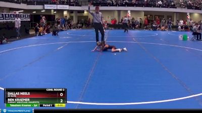 45 lbs Cons. Round 2 - Dallas Neels, DC Elite vs Ben Kraemer, Pursuit Wrestling Minnesota