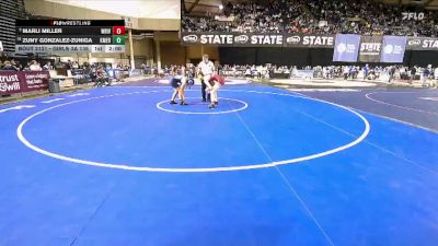 Girls 3A 135 lbs Champ. Round 1 - Zuny Gonzalez-Zuniga, Kent Meridian (Girls) vs Marli Miller, White River (Girls)