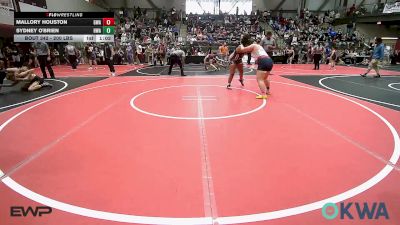200 lbs Rr Rnd 3 - Mallory Houston, Greenwood Wrestling Academy vs Sydney O'brien, HURRICANE WRESTLING ACADEMY
