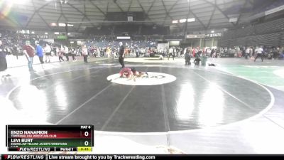 100 lbs 7th Place Match - Enzo Nanamkin, Toppenish USA Wrestling Club vs Levi Burt, Enumclaw Yellow Jackets Wrestling Club