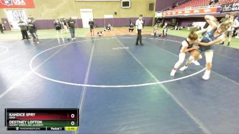 120 lbs Cons. Semi - Kandice Spry, Ohio vs Destiney Lofton, Summit Wrestling Academy