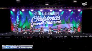 Texas Allstar Cheer and Dance - Thunder [2025 L1 Youth - D2 - Medium] 2025 Spirit Celebration Christmas Grand Nationals
