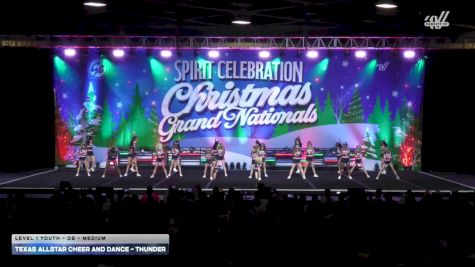 Texas Allstar Cheer and Dance - Thunder [2025 L1 Youth - D2 - Medium] 2025 Spirit Celebration Christmas Grand Nationals