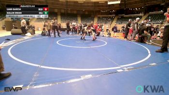 90 lbs Rr Rnd 5 - Liam Garcia, MOJO Mulisha 9U vs Dallin Swan, Oklahoma Strong- White 9U