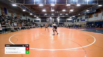132 lbs Quarterfinal - Nathaniel McCullagh, Cambridge vs Nicholas Archambault, Andover