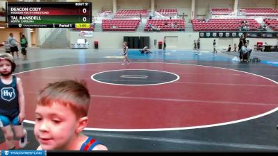 39-43 lbs Round 3 - Tal Ransdell, North Carolina vs Deacon Cody, Madison Youth Wrestling