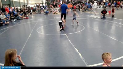 40-44 lbs Quarterfinal - Mason Hruska, FoxFit Wrestling vs Briggs Kliment, Kearney Matcats