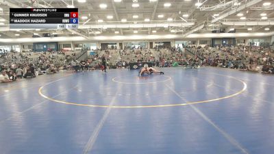 132 lbs Cons. Semis - Gunner Knudsen, Sanderson Wrestling Academy vs Maddox Hazard, High Desert Wrestling Club